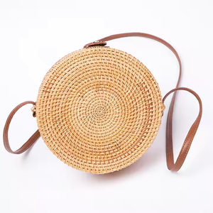 กระเป๋าหวายแบบธรรมดาสำหรับผู้หญิงกระเป๋าถือหวายธรรมชาติขนาดพิเศษสำหรับฤดูร้อนที่ทันสมัยสำหรับชายหาด - Product Image 6