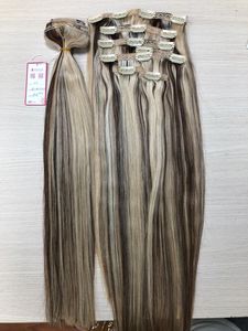Venta al por mayor APOHAIR Virgin Remy Extensiones de cabello vietnamita Piano Color Straight Clip-In Hair Double Drawn A ++ 8 "-30" 2Q + 18 + 22 + 12C - Product Image 5