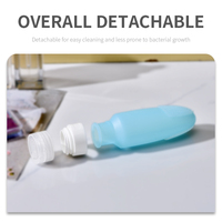 Bouteilles de voyage en silicone Récipients liquides rechargeables étanches pour shampooing, savon et revitalisant Caractéristique jetable pour voyager