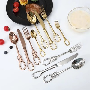 Attractive Design Stainless Steel Cutlery Set With <b>Ring</b> Designable Handle Stylish Diningware - Product Image 5