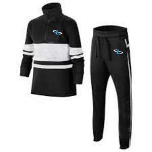 Chándal de fútbol al por mayor, chándales de hombre con logotipo personalizado, chándal de fútbol liso con cremallera polar tecnológico, chándal cálido de invierno - Product Image 3