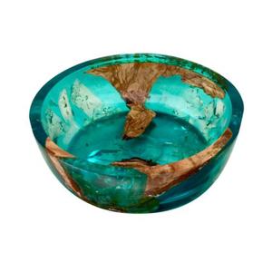 Bol décoratif en résine artistique fabriqué à la main surface brillante design élégant idéal pour les collations, les salades ou la pièce maîtresse de la salle à manger - Product Image 6