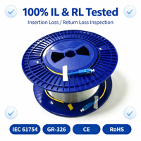 Câble de test en boucle à fibre optique, monomode et multimode, avec connecteurs SC LC pour tests réseau