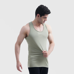 Meilleur débardeur pour homme en coton côtelé, écologique, à séchage rapide, respirant, lavable, décontracté, pour le sport et la gym, service OEM, logo personnalisé - Product Image 4