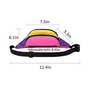 กระเป๋าคาดเอวน้ำหนักเบาพร้อมดีไซน์ตามหลักสรีรศาสตร์และช่องใส่ของอเนกประสงค์เหมาะสำหรับใช้ในชีวิตประจำวัน - Product Image 5