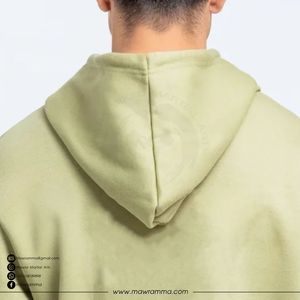 เสื้อฮู้ดดี้ผ้าฟลีซคอตตอนทรงโอเวอร์ไซส์สุดเทรนดี้สำหรับฤดูหนาว ขายส่ง ผ้าหนาพิเศษ รับปักโลโก้ตามสั่ง พิมพ์ลาย สไตล์สตรีท ยูนิเซ็กซ์ สีพื้น - Product Image 6