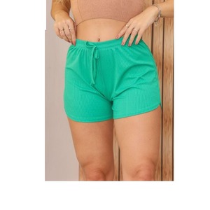 Pantalones cortos de nueva llegada verano 2024 nuevos pantalones cortos suaves con cordón elástico para mujer para niñas pantalones cortos casuales ajustados para mujer - Product Image 5