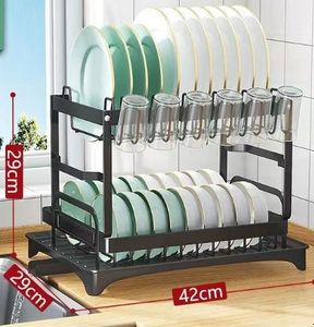 Giá để bát đĩa gấp gọn hai tầng đa năng - Product Image 3