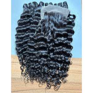 Top Grade 8 pouces vierge brut indien extensions de cheveux non transformés trame vague profonde crépus cuticule couleur de cheveux naturelle pour les femmes - Product Image 5