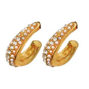 Kriaa Vintage Trendy Austrian Stone <b>Stud</b> <b>Earrings</b> 1501327 Gold Plated Rose Gold Pear Cut Geometric Pattern <b>Fine</b> <b>Stud</b> <b>Earrings</b> - Product Image 1