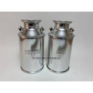 Moulins à sel et à poivre entièrement plaqués or de haute qualité en aluminium coulé en forme de pomme et de poire de fabricant indien - Product Image 3