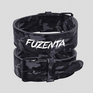 Cinturón de Levantamiento de Pesas de Cuero Genuino con Diseño de Camuflaje, Cinturón de Soporte Lumbar para Gimnasio, Entrenamiento de Fuerza y Peso Muerto - Product Image 2