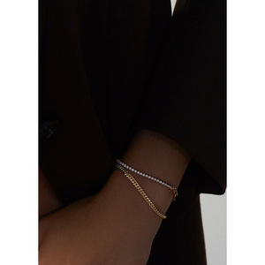 Bracelet Coco Round Tennis Link Diamond, collection élégante de bracelets et de joncs en diamants - Product Image 5