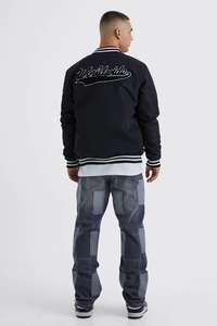 Vente en gros 2024 de veste universitaire en laine de haute qualité pour hommes unisexe nouveau bombardier décontracté conception de baseball broderie high street hiver - Product Image 5