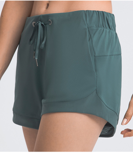 Wholesale High-Waist Women's 2025 Workout Shorts Breathable Fitness Sports Shorts with Pattern Decoration Colorful Lounge Wear - Product Image 4