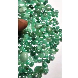 595ชิ้นสีเขียวมรกตสีเขียวธรรมชาติทรงกลม4มม. ถึง8มม. 305 CTS Lot iroc ขายพลอยคุณภาพปานกลาง CAB เรา $65สำหรับทุกคน - Product Image 2