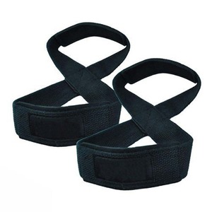 Vente en gros de sangles d'haltérophilie en coton pour gymnastique Figure 8 Cross Fit Figure Eight Gym Workout Figure 8 sangles - Product Image 1
