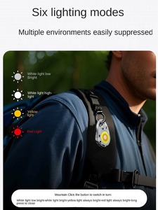 Khuyến mãi Bạc Mini chiến thuật Zine Đèn pin tầm nhìn ban đêm <span class=keywords><strong>LED</strong></span> <span class=keywords><strong>USB</strong></span> sạc đa chức năng màu xanh đỏ trắng cam đèn đánh cá - Product Image 6