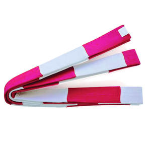 เข็มขัดคาราเต้ผ้าฝ้าย100% แข็งปรับแต่งได้ศิลปะการต่อสู้สวมใส่ในหลากหลายขนาดทนทานสำหรับการฝึกซ้อมและการแสดง - Product Image 4