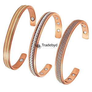 Pulseras de cobre hechas a mano puro para hombres y mujeres Joyería de bienestar de moda Regalo de lujo Calidad Premium de Tradebyd - Product Image 2