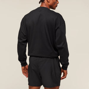 Pull 360gsm sweat-shirt personnalisé surdimensionné sweat à capuche pour homme col rond t-shirt à épaules tombantes haut pour hommes vente en gros - Product Image 3