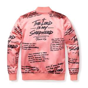 Customized Logo Unisex 100% Polyester Solid Sublimation Bomber <b>Jacket</b> Stand Collar Stylish New Canvas <b>Waterproof</b> Breathable High - Product Image 4