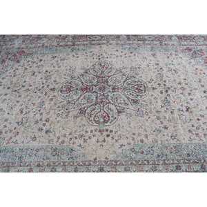 Vintage Large Rug, 6.9x10 ft Turkish Rug, <b>Red</b> <b>Wool</b> Rug - Product Image 5