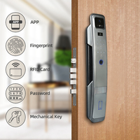 Serrure de porte intelligente à reconnaissance faciale, antivol de maison, serrure automatique à empreintes digitales, serrure à mot de passe d'entrée avec Peep