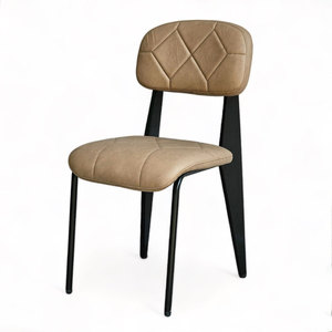 CBBA126 Classic and Modern Home <b>Dining</b> Set with 6 Comfortable Upholstered Chairs and Iron Legs European Style <b>Wood</b> Furniture - Product Image 3