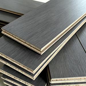 Parquet en chêne massif multicouche Chevron de luxe, bois naturel, chevron noir, parquet contrecollé - Product Image 3