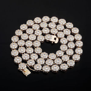 Collier de tennis en argent sterling 925 Artisanat de qualité supérieure Superbe brillance Coupe ronde Diamant cultivé en laboratoire Choix de cadeau parfait - Product Image 2