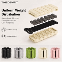 Poids de poignet en silicone ajustables et esthétiques pour femmes, pour la marche, et poids de cheville portables pour le yoga et le Pilates