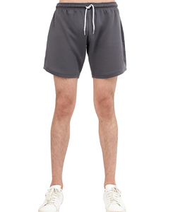 กางเกงกีฬาขาสั้นผ้าฟลีซแบบผูกเชือกกางเกงวิ่งแนวสตรีทของผู้ชายผ้าคอตตอน100% - Product Image 1