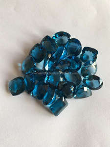 พลอยบุษราคัมสีฟ้า AAA เกรดพลอยได้รับการรับรองจากความร้อนสำหรับเครื่องประดับ - Product Image 3