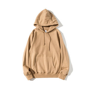 New Fashion Streetwear Custom Logo Cotton Plain Oversized Unisex Hoodies Embroidered <b>Black</b> Men Hoodies & Sweatshirts - Product Image 6