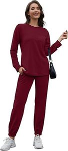 Ensemble de survêtement athlétique 2 en 1 en velours respirant pour femmes pour l'automne motif solide sweat à capuche zippé sur le devant pantalons de survêtement Logo rayé - Product Image 2