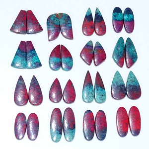 Meilleure vente Sonoran Sunrise paire de matériel de cabochon de pierres précieuses en vrac naturelles - Product Image 2