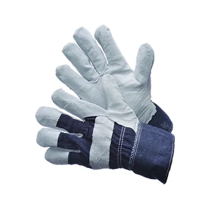 Gants de sécurité en cuir de vachette fendu canadien de marque COW doublure en coton taille XL EN388 certifié écran tactile Construction extérieure - Product Image 1