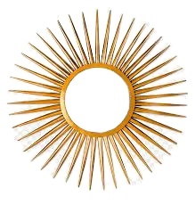 Well Selling Iron <b>Mirror</b> Art <b>Irregular</b> Circular Living Room Metal Frame Wall <b>Mirror</b> Decor Christmas Vintage Luxury Space Casual - Product Image 3