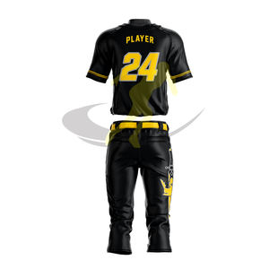Camiseta de béisbol Lisa sublimación de béisbol personalizada para hombres y mujeres uniformes deportivos con logotipo personalizado con camisas y pantalones con botones - Product Image 6