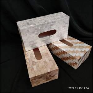 Luxury Handmade Stylish Bone Inlay Wood <b>Tissue</b> Box <b>for</b> <b>Wedding</b> Home Decor and Modern Interiors - Product Image 3