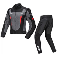 Veste de motard en cuir véritable Cardura/Polyester anti-UV, coupe-vent, respirante, ensemble de vêtements de sport en textile, pantalon D-Ride Moto Racing