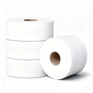 Papier toilette 5 plis, rouleau jumbo, fabrication en usine, forte absorption, papier toilette jumbo pour usage en salle de bain - Product Image 2