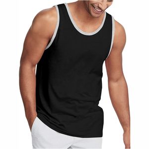 2026 Style Summer Cotton <b>Men</b> Gym Workout Tank Tops <b>singlet</b> gym sleeveless undershirt stringer with Custom Brand Logo Design Tags - Product Image 1