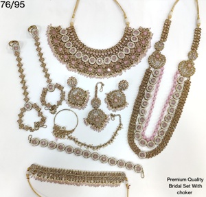 ชุดสร้อยคอ kundan ทำด้วยมือแบบออนไลน์ล่าสุดของอินเดียเครื่องประดับแฟชั่นแบบชาติพันธุ์ที่กำหนดเองสำหรับวันครบรอบ - Product Image 6