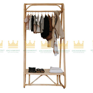 Rotin bébé et adulte tissu cintre support support supports pour accrocher vêtements garde-robe décor fille chambre - Product Image 5