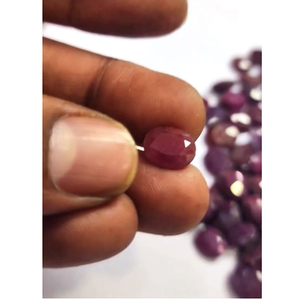 พลอยทับทิมธรรมชาติขนาด10มม. ถึง19มม. จำนวน105ชิ้นขนาด604ซม. ราคาพิเศษของสินค้าผลิตจากโรงงานอัญมณีปลอมที่มีคุณภาพสูงตัดเรา $97ชิ้น - Product Image 2