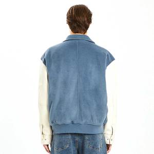 Athletic Varsity <b>Jacket</b> with Premium Fabric Rib Knit Collar Cuffs and Hem Functional Pockets and Timeless varsity <b>jacket</b> - Product Image 5