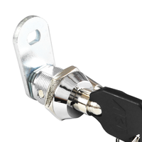 Serrures tubulaires ABA avancées pour armoires commerciales et distributeurs automatiques, en alliage de zinc, entraxe 60mm/50mm, avec 2 clés, plaqué zinc