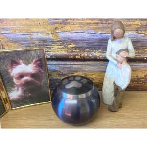 โถบรรจุศพอลูมิเนียมและทองเหลืองสีขาวทำด้วยมือพร้อมเหยือกเผาศพดีไซน์ยุโรปไม่เหมือนใครสำหรับขี้เถ้าเด็กทารก - Product Image 5